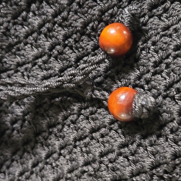 Black Raffia Woven Shoulder bag.Drawstring EUC - Picture 13 of 15